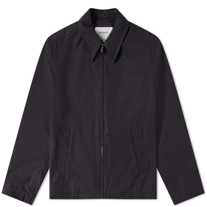 Photo: Norse Projects Elliot Compact Twill Jacket Dark Navy