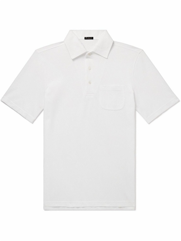 Photo: Rubinacci - Slim-Fit Cotton-Piqué Polo Shirt - White