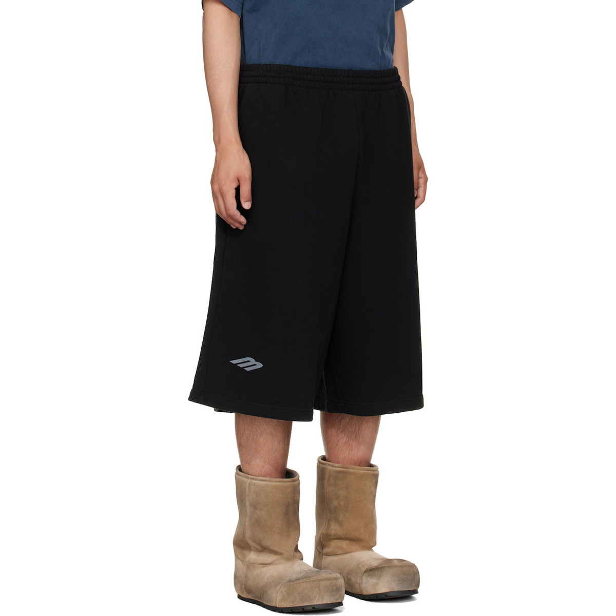 Balenciaga Black 3B Football Shorts