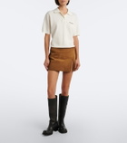 Miu Miu Embroidered leather knee-high boots
