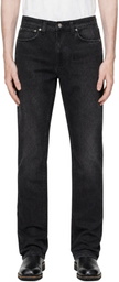 Nudie Jeans Black Lean Dean Jeans