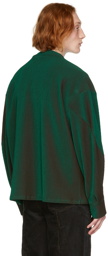 JieDa Green & Brown Rayon Cardigan