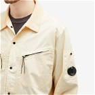 C.P. Company Men's Gabardine Lens Shirt in Pistachio Shell