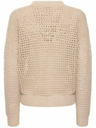 BRUNELLO CUCINELLI - Open Knit Cotton Blend Cardigan