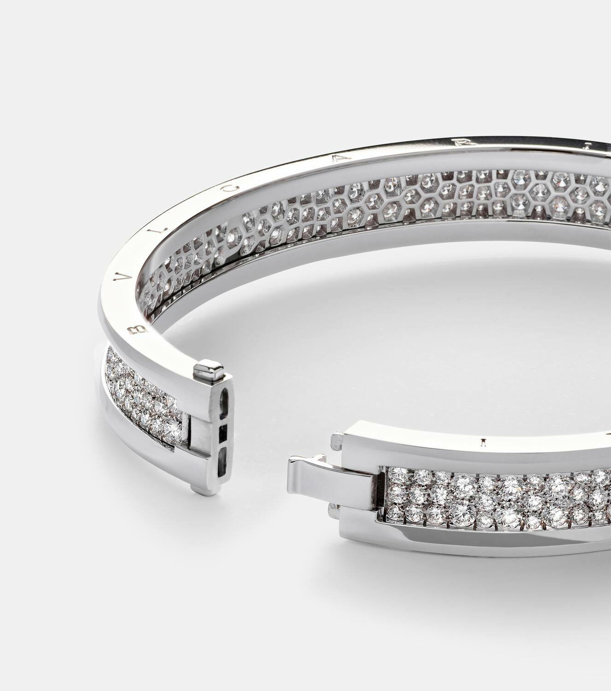 Bvlgari B.zero1 18kt white gold bracelet with diamonds