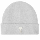 AMI Paris Women's AMI White ACD Beanie in Pearl Grey