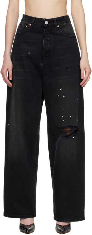 Photo: VETEMENTS Black Ripped Jeans