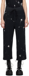 R13 Black Articulated Knee Sweatpants