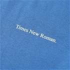 Times New Roman Men's Chest Logo Organic T-Shirt in Blue
