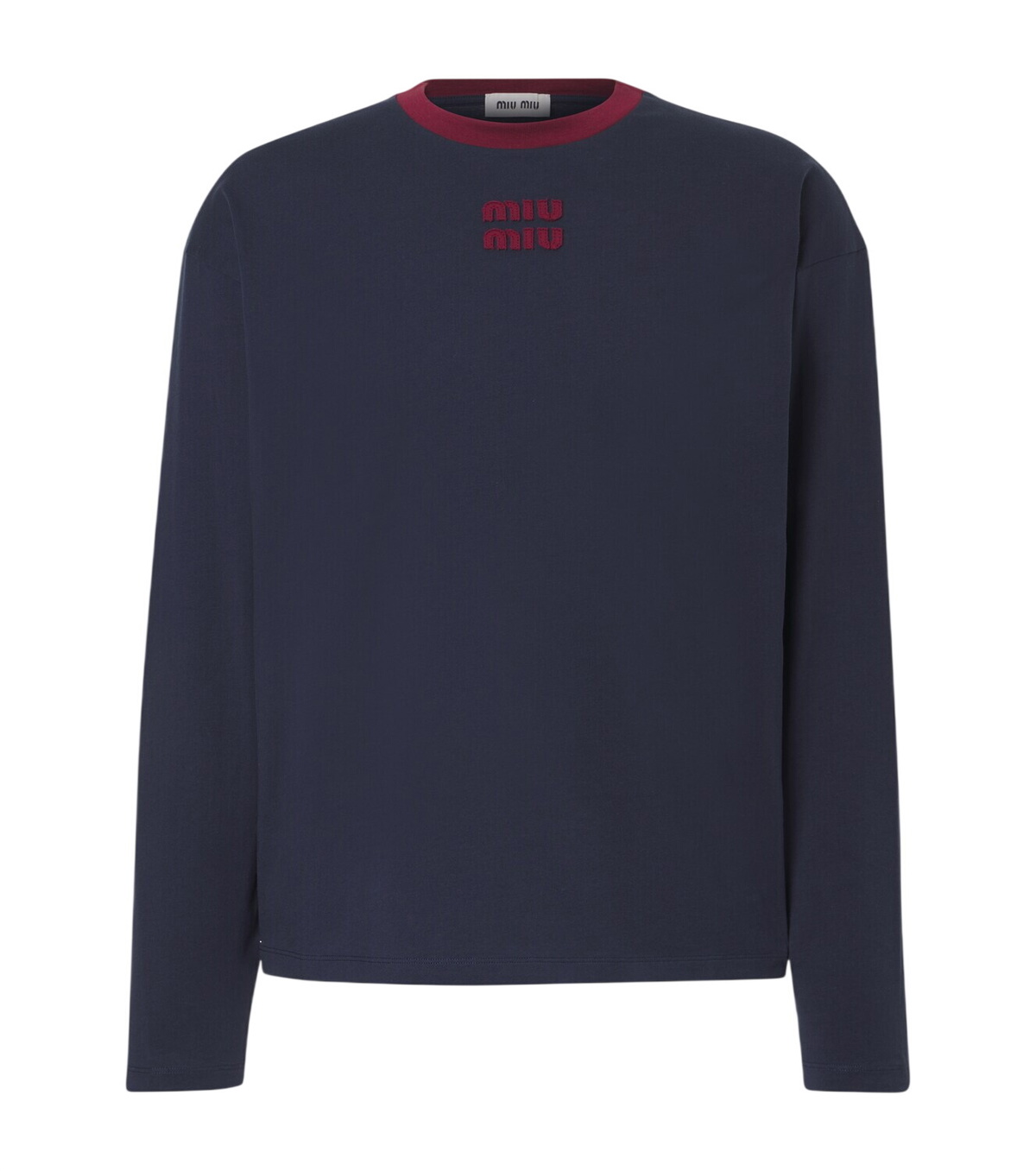 Miu Miu Logo cotton jersey T-shirt Miu Miu