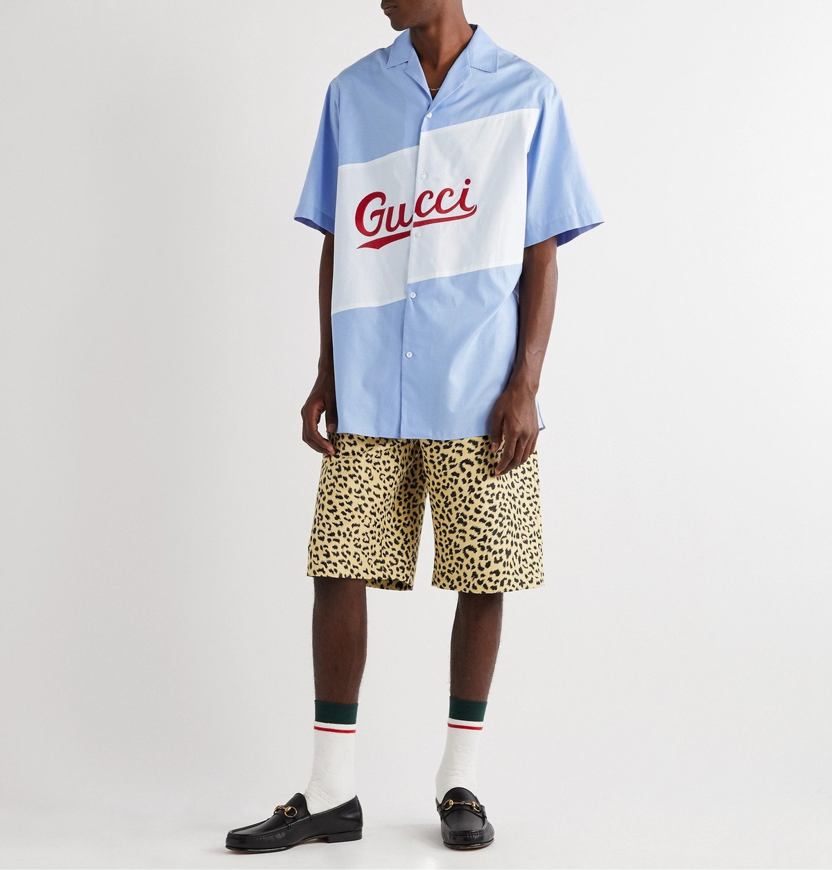 gucci oversized camp collar