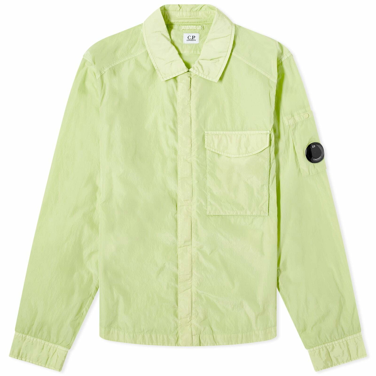 C.P. Company Men's Chrome-R Pocket Overshirt in White Pear C.P.