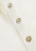 American Vintage Vitow Brushed Knit Cardigan White