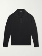 TOM FORD - Cashmere and Silk-Blend Polo Shirt - Black
