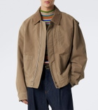 Dries Van Noten Corduroy-trimmed cotton field jacket