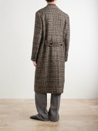 Dolce&Gabbana - Checked Wool-Blend Tweed Coat - Brown