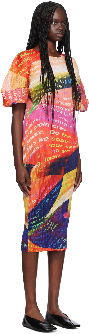knee length dresses for ladies That's All It Takes Pink Multi Geometric Print Cotton Midi Dress