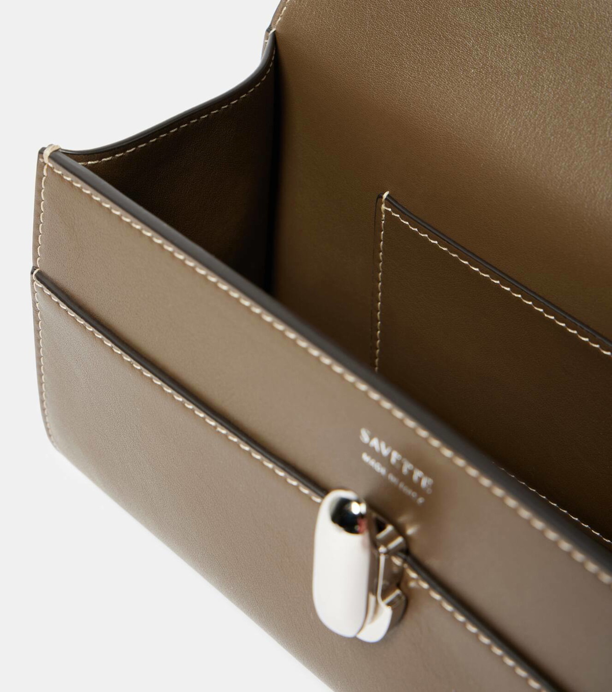 Savette Symmetry Pochette leather tote bag Savette