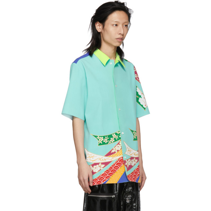 Maison Margiela Blue Kimono Shirt Maison Margiela