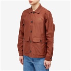 Fred Perry Men's Utility Pocket Overshirt in Whisky Brown