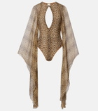Roberto Cavalli Open-back swimsuit