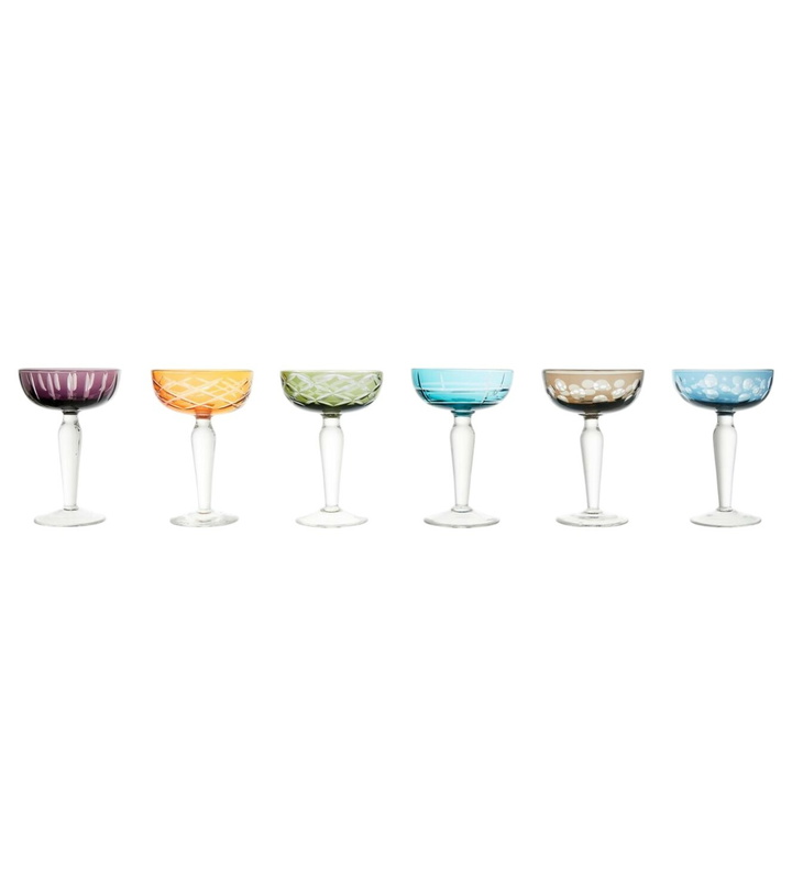 Photo: Polspotten Cuttings set of 6 champagne coupe glasses