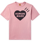 Human Made - Logo-Print Cotton-Jersey T-Shirt - Pink