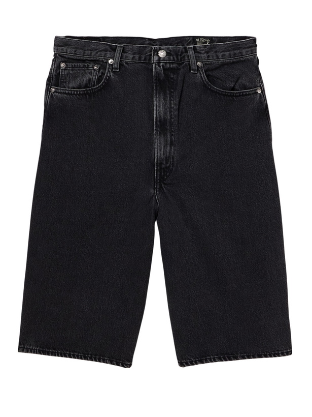 Photo: OrSlow - Super Dad's Wide-Leg Denim Shorts - Black