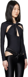 Coperni Black Twisted Cutout Bodysuit