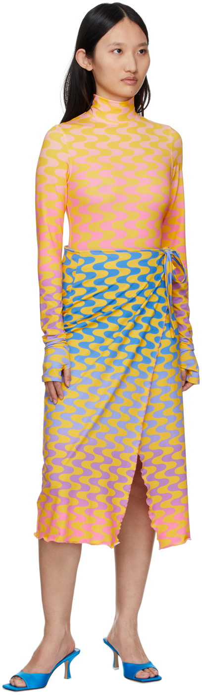 FENSI SSENSE Exclusive Yellow 'Mystery Of Love' Bodysuit