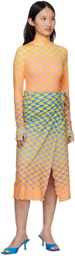 FENSI SSENSE Exclusive Yellow 'Mystery Of Love' Bodysuit
