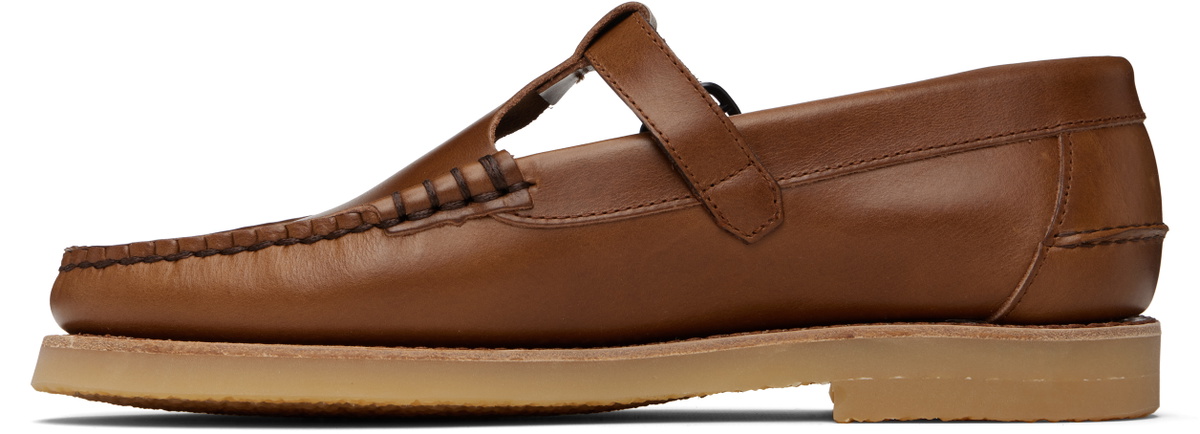 HEREU Brown Alber Rubber Veg Tan Loafers
