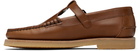 HEREU Brown Alber Rubber Veg Tan Loafers