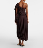 Proenza Schouler Gabri draped one-shoulder jersey midi dress
