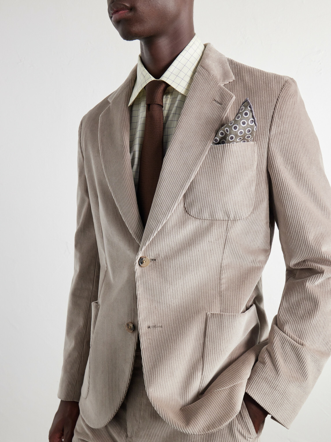 Paul Smith - Cotton-Stretch Corduroy Suit Jacket - Neutrals