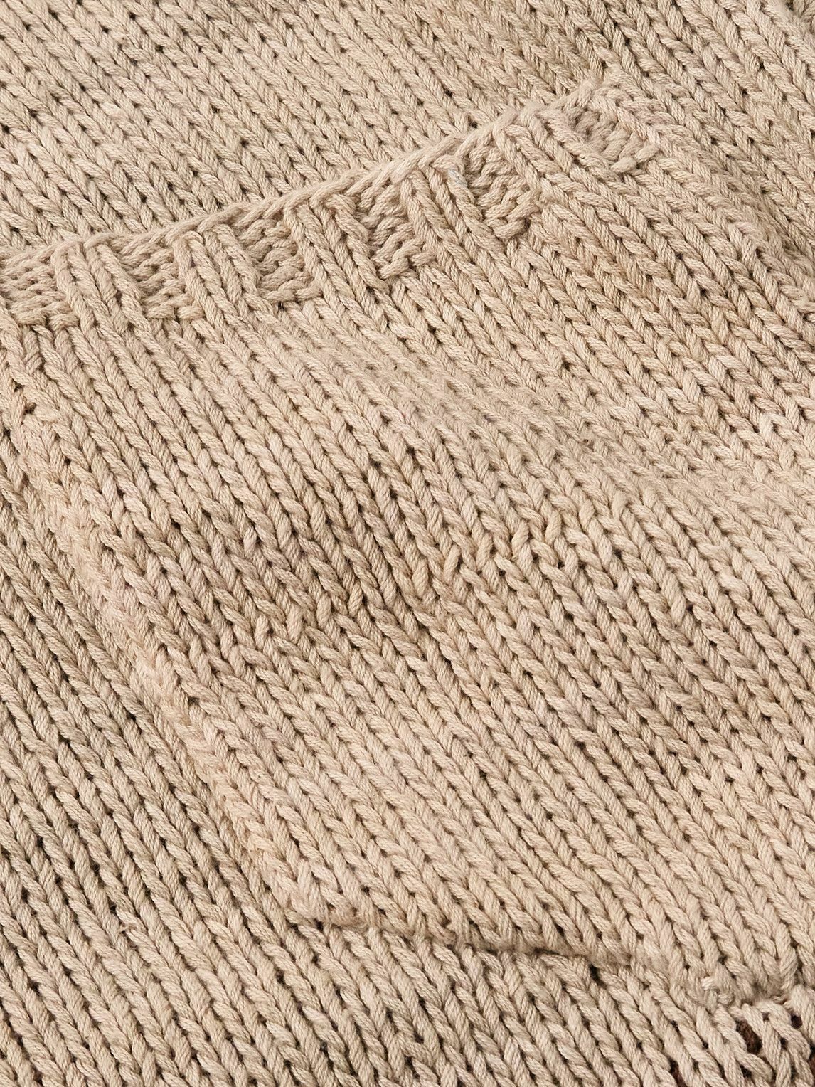 Kartik Research - Distressed Intarsia Kala Cotton Cardigan - Neutrals