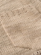 Kartik Research - Distressed Intarsia Kala Cotton Cardigan - Neutrals