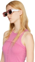LOEWE Pink & White Paula's Ibiza Original Sunglasses
