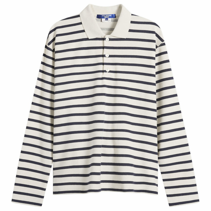 Photo: Junya Watanabe MAN Men's Long Sleeve Jersey in Ntrl/Navy