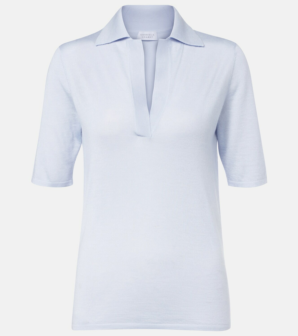 Gabriela Hearst Casius cashmere and silk polo shirt