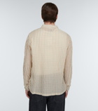 Our Legacy - Basque seersucker checked cotton shirt