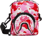 BAPE Pink ABC Camo Shark Mini Bag