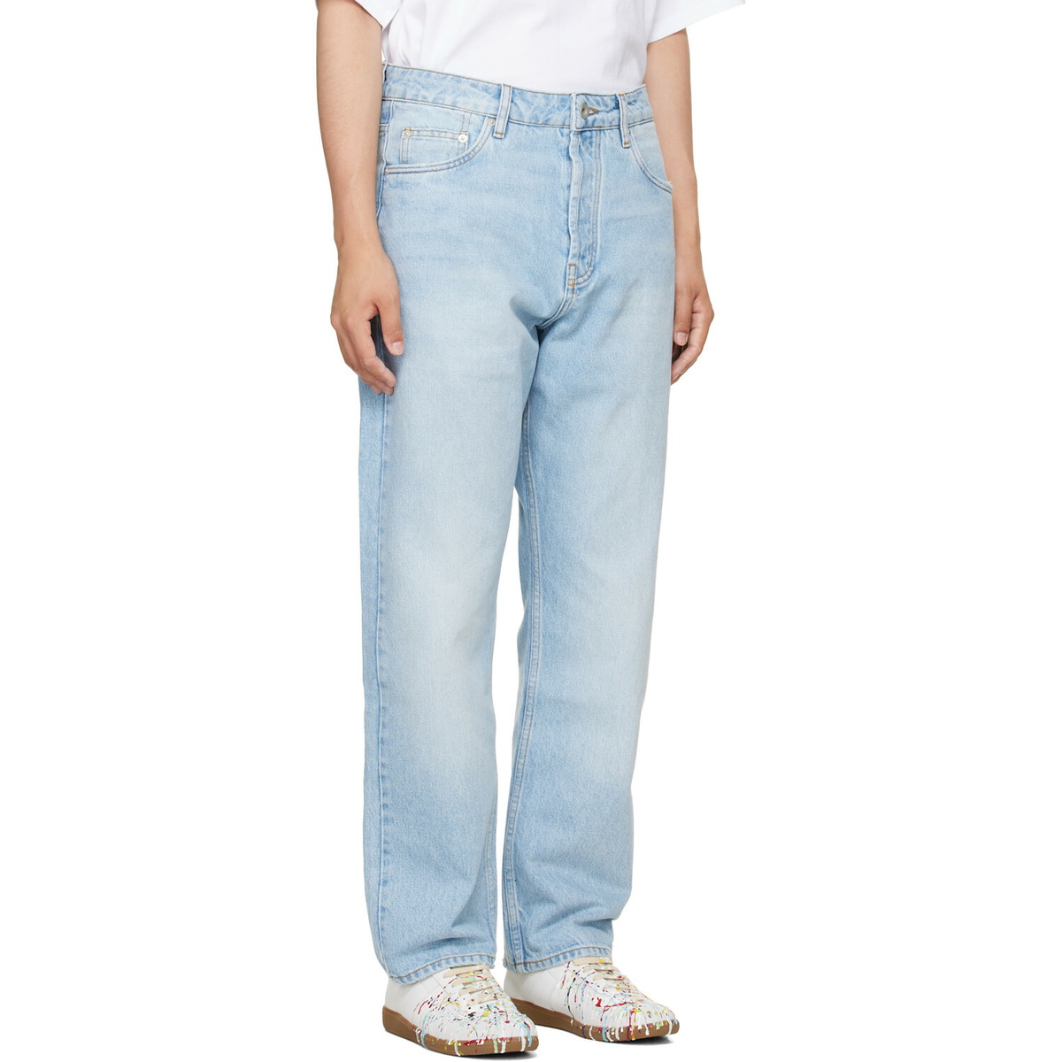 Studio Nicholson Blue Riso Straight Leg Jeans