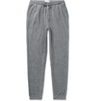 Hamilton and Hare - Tapered Mélange Cotton-Terry Sweatpants - Gray