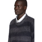 Jil Sander Grey Brushed Split Sweater