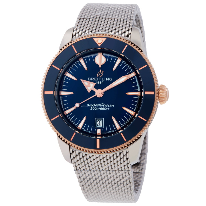 Photo: Breitling Superocean Heritage Automatic Blue Dial Mens Watch UB3112161C1A1