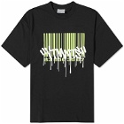 VTMNTS Men's Graffiti Big Barcode T-Shirt in Black