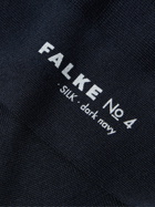 Falke - No 4 Silk-Blend Socks - Blue