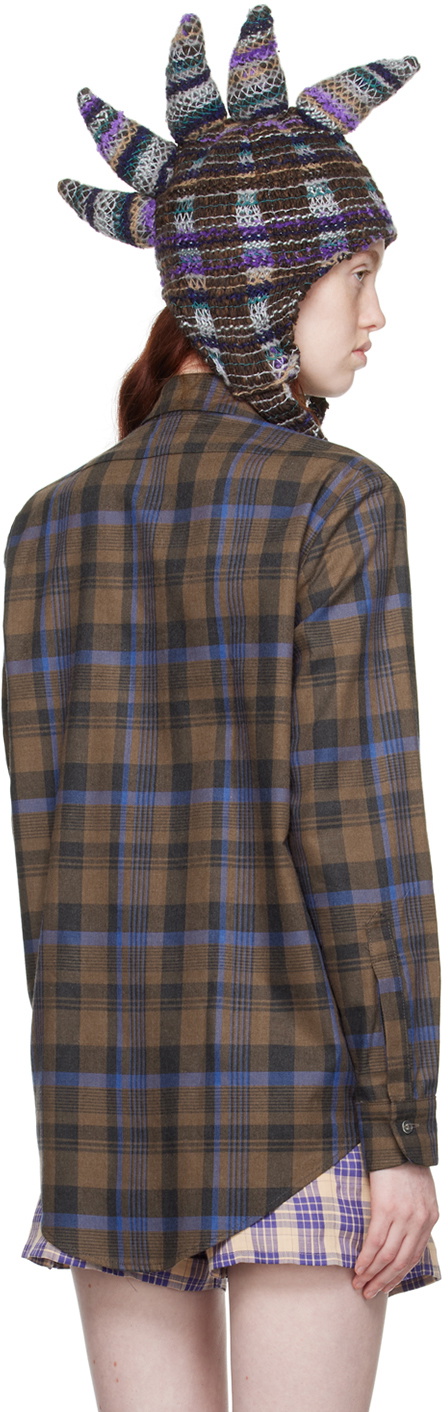 COLLINA STRADA × Vitelli Spiky ビーニー Purple○関送無料○ VITELLI PURPLE PLAID SPIKY HAT | COLLINA STRADA – Collina Strada