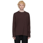 Y-3 Burgundy Graphic CH2 Long Sleeve T-Shirt